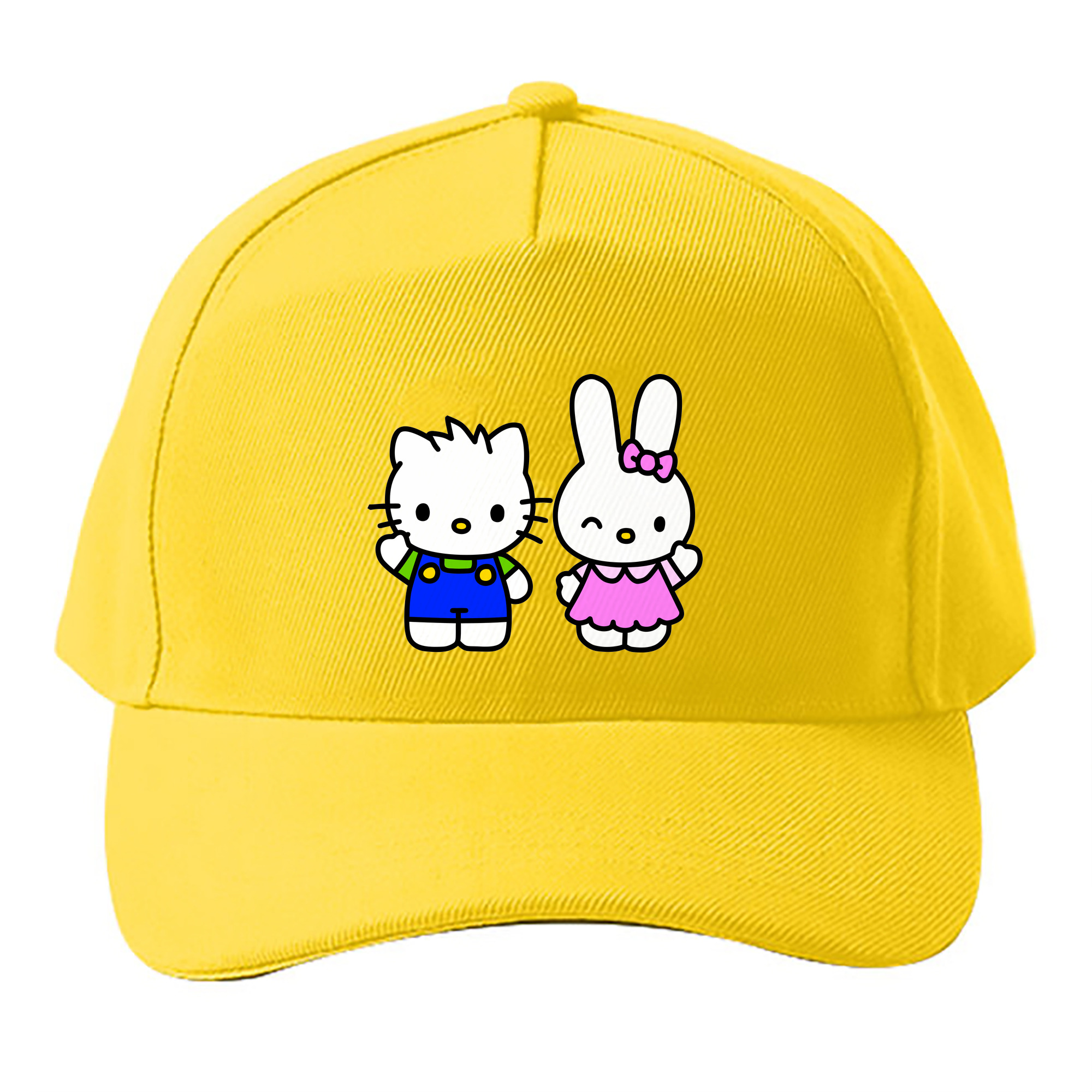 （画像用） Hello Kitty ハローキティ ベースボールキャップ 綿100％ 男女兼用 帽子 スポーツ